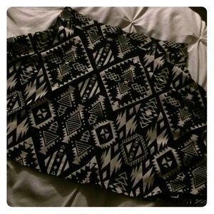 Pink Aztec circle skirt